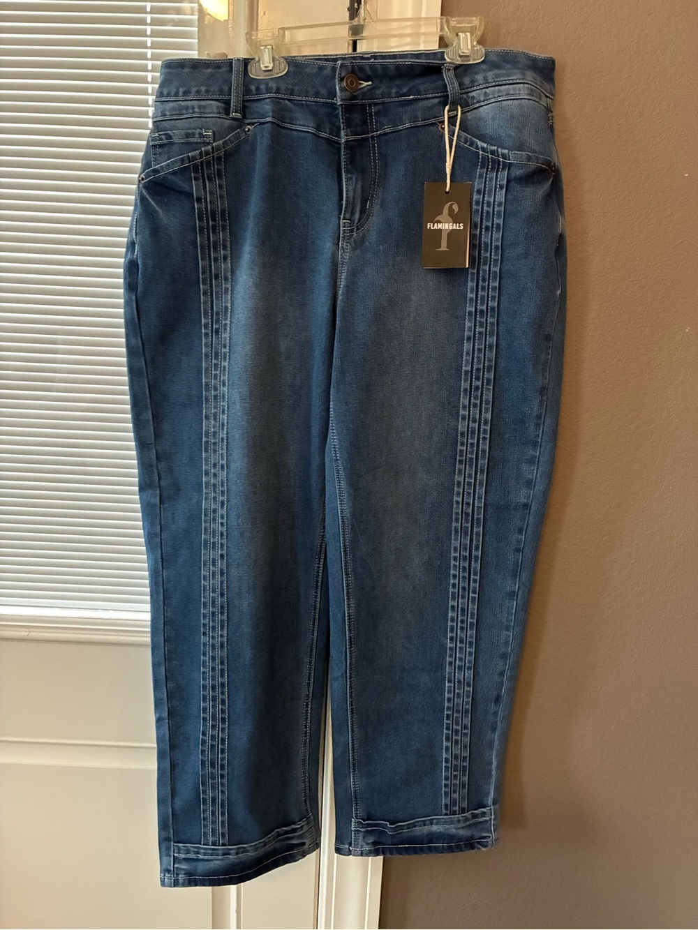 Blue Womens  Jeans Flamingals